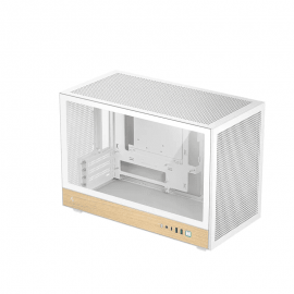 Deepcool CH260 WOOD WHITE [MATX,0FAN,PSUATX150MM] - USBC 